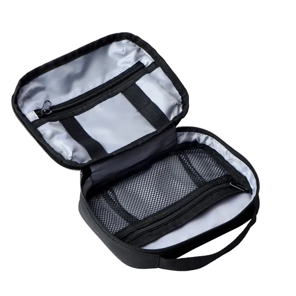 210D polyester lined tech travel bag with organizers, zipper pockets, loops... from ASI 68507 The Magnet Group / The Bag Factory®