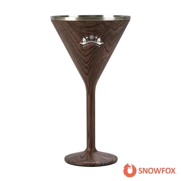 Snowfox® 8 oz. Double Wall Steel Stemmed Martini Glass... from ASI 67866 Logomark/Valumark