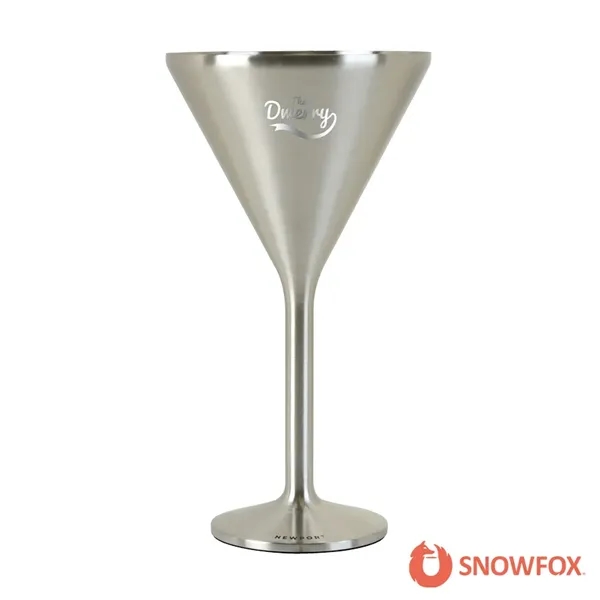 Snowfox® 8 oz. Double Wall Steel Stemmed Martini Glass... from ASI 67866 Logomark/Valumark