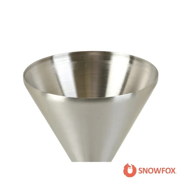 Snowfox® 8 oz. Double Wall Steel Stemmed Martini Glass... from ASI 67866 Logomark/Valumark