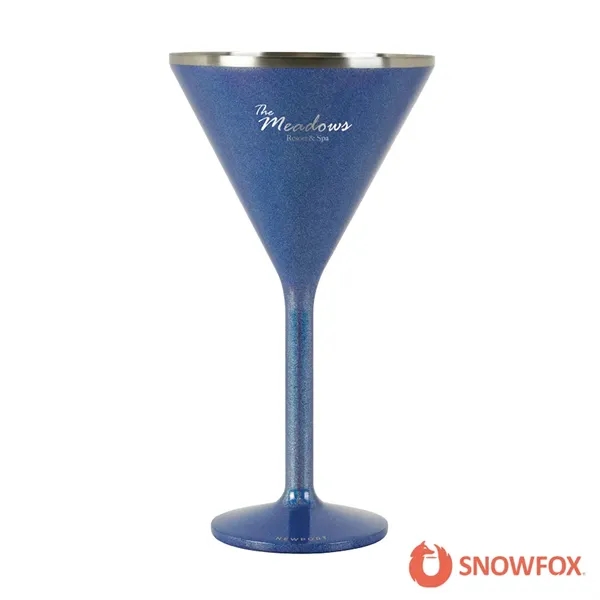 Snowfox® 8 oz. Double Wall Steel Stemmed Martini Glass... from ASI 67866 Logomark/Valumark