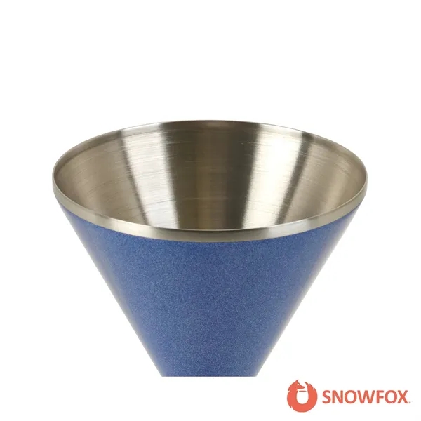 Snowfox® 8 oz. Double Wall Steel Stemmed Martini Glass... from ASI 67866 Logomark/Valumark