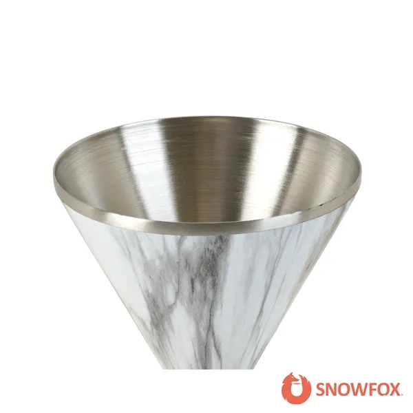 Snowfox® 8 oz. Double Wall Steel Stemmed Martini Glass... from ASI 67866 Logomark/Valumark