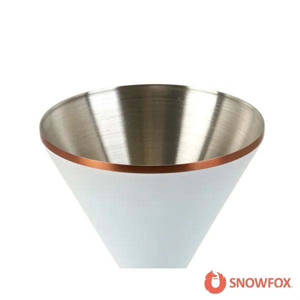Snowfox® 8 oz. Double Wall Steel Stemmed Martini Glass... from ASI 67866 Logomark/Valumark