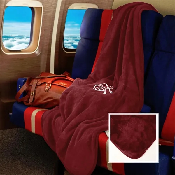 50" x 60" micro-plush fleece blanket.... from ASI 68507 The Magnet Group / The Bag Factory®