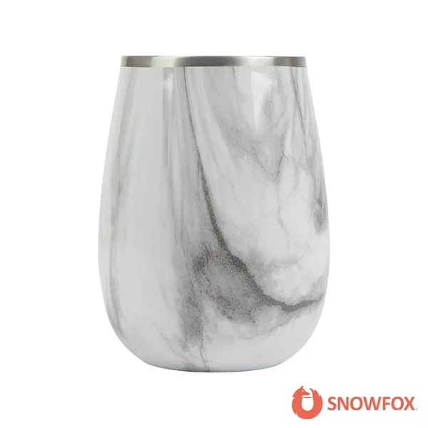 Snowfox® 13.5 oz. Vacuum Insulated Marble Finish Pinot Noir Wine Glass... from ASI 67866 Logomark/Valumark