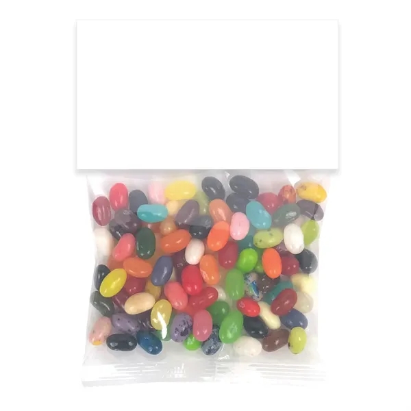 Large header pack filled with Jelly Belly® jelly beans; includes a... from ASI 68507 The Magnet Group / The 1919 Candy Company