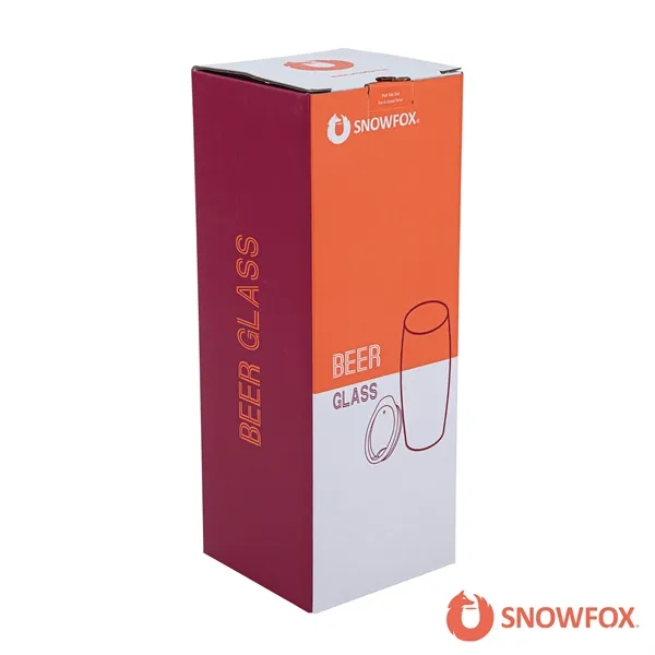 Snowfox® 24 oz. Shimmer Finish Vacuum Insulated Beer Tumbler... from ASI 67866 Logomark/Valumark