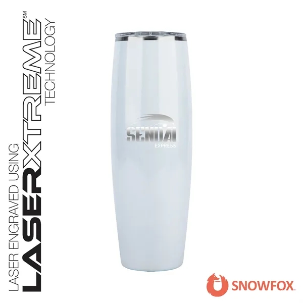 Snowfox® 24 oz. Shimmer Finish Vacuum Insulated Beer Tumbler... from ASI 67866 Logomark/Valumark