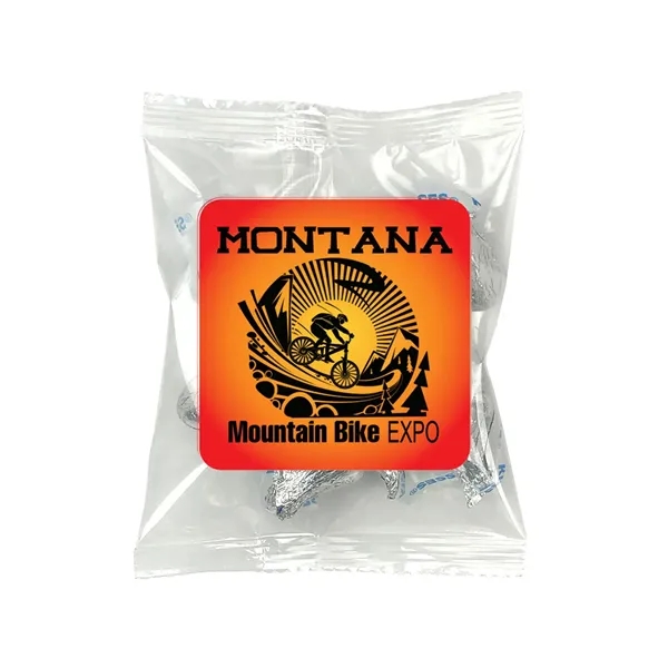 4" x 4" small snack bags filled with your choice of... from ASI 68507 The Magnet Group / The 1919 Candy Company