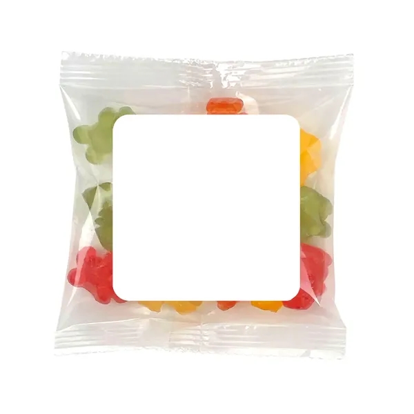 4" x 4" small snack bags filled with your choice of... from ASI 68507 The Magnet Group / The 1919 Candy Company