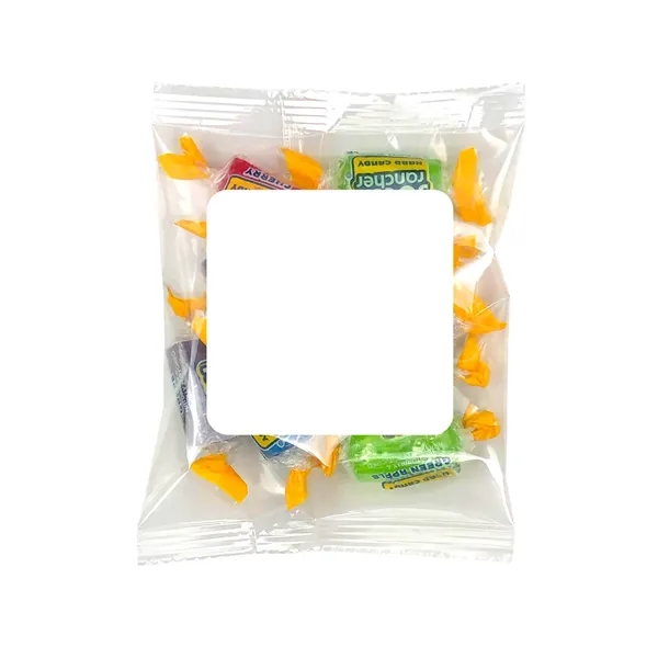 4" x 4" small snack bags filled with your choice of... from ASI 68507 The Magnet Group / The 1919 Candy Company