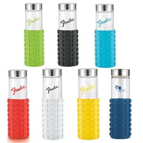 20 ounce shatter resistant water bottle with textured silicone sleeve and... from ASI 57800 Gordon Sinclair / Gordon Sinclair®