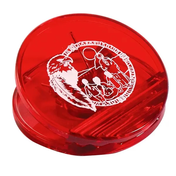 Circle shaped power clip with strong magnetic backing and large imprint... from ASI 68507 The Magnet Group / Innovations by Magnet™