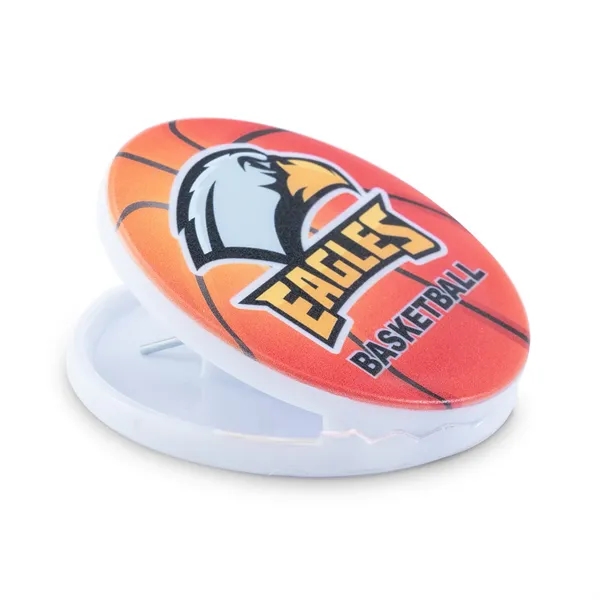 Circle shaped power clip with strong magnetic backing and large imprint... from ASI 68507 The Magnet Group / Innovations by Magnet™