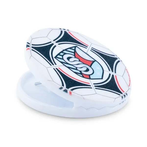 Circle shaped power clip with strong magnetic backing and large imprint... from ASI 68507 The Magnet Group / Innovations by Magnet™