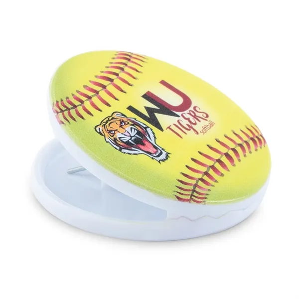 Circle shaped power clip with strong magnetic backing and large imprint... from ASI 68507 The Magnet Group / Innovations by Magnet™