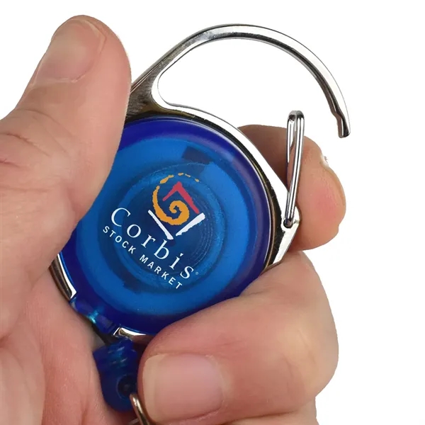 Badge holder with 29" retractable nylon cord and carabiner.... from ASI 68507 The Magnet Group / Perfect Line