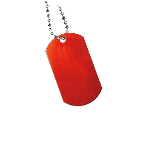 Anodized aluminum dog tag with 34" chain.... from ASI 68507 The Magnet Group / Perfect Line