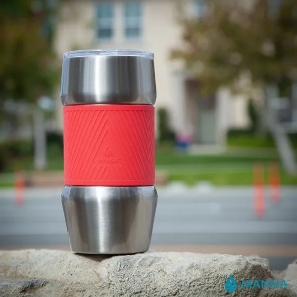 3.88" x 7.06" x 3.88" Manna™ 20 oz. insulated steel tumbler... from ASI 67866 Logomark/Valumark