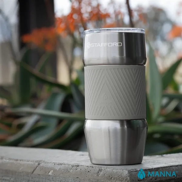 3.88" x 7.06" x 3.88" Manna™ 20 oz. insulated steel tumbler... from ASI 67866 Logomark/Valumark