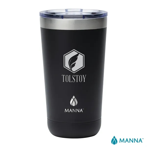 3.62" x 6.38" x 3.5" Manna™ Ranger 18-oz double-wall stainless steel... from ASI 67866 Logomark/Valumark