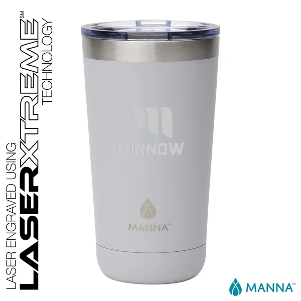 3.62" x 6.38" x 3.5" Manna™ Ranger 18-oz double-wall stainless steel... from ASI 67866 Logomark/Valumark