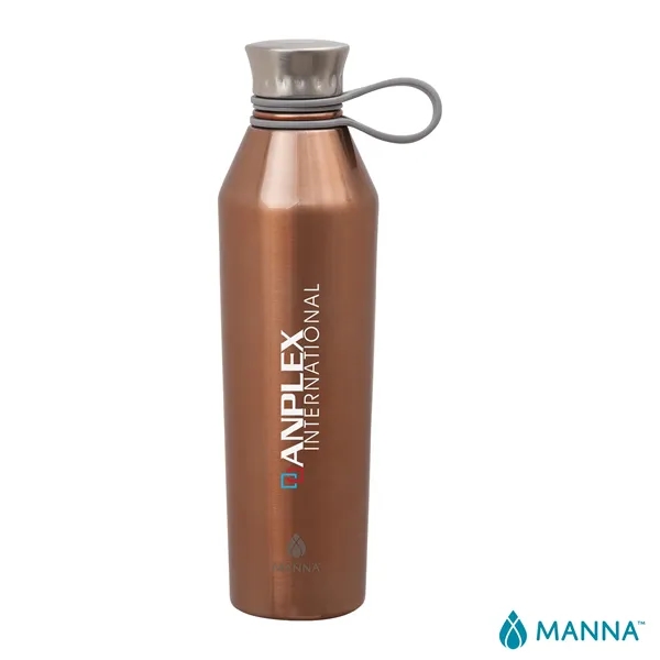 3.5" x 11.75" x 3" Manna™ 25-ounce stainless steel vacuum insulated... from ASI 67866 Logomark/Valumark