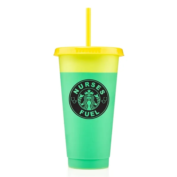 24 ounce polypropylene color-changing tumbler with lid and straw,... from ASI 57800 Gordon Sinclair / Gordon Sinclair®