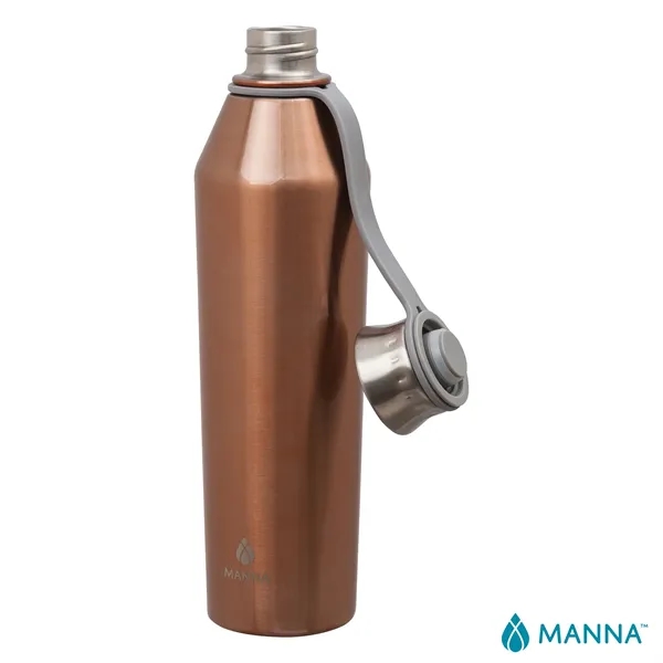 3.5" x 11.75" x 3" Manna™ 25-ounce stainless steel vacuum insulated... from ASI 67866 Logomark/Valumark