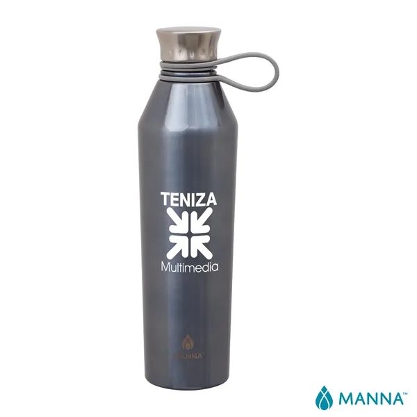 3.5" x 11.75" x 3" Manna™ 25-ounce stainless steel vacuum insulated... from ASI 67866 Logomark/Valumark