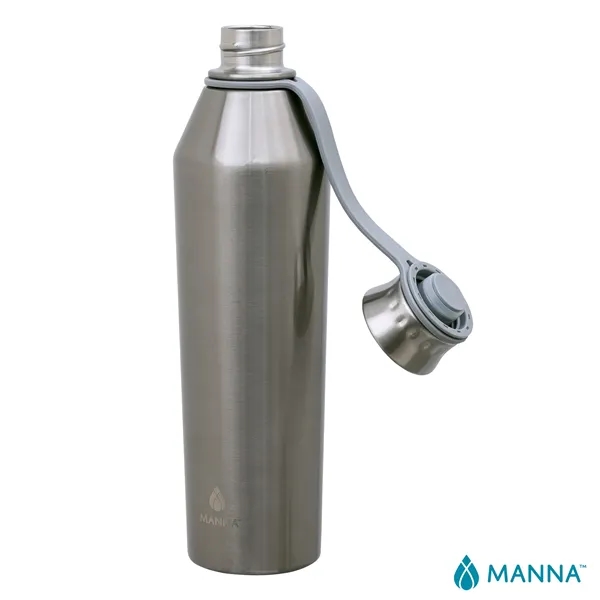 3.5" x 11.75" x 3" Manna™ 25-ounce stainless steel vacuum insulated... from ASI 67866 Logomark/Valumark