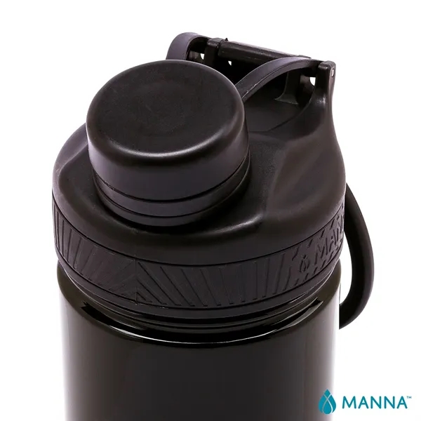 3.62" x 8.75" x 3" Manna™ 18-ounce double wall stainless steel... from ASI 67866 Logomark/Valumark
