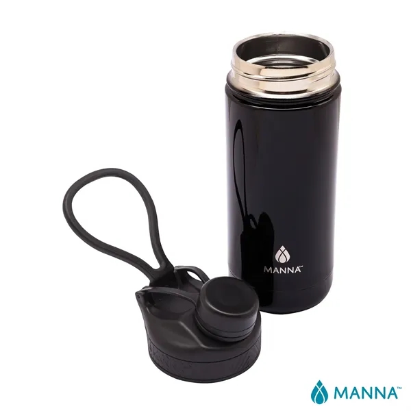 3.62" x 8.75" x 3" Manna™ 18-ounce double wall stainless steel... from ASI 67866 Logomark/Valumark