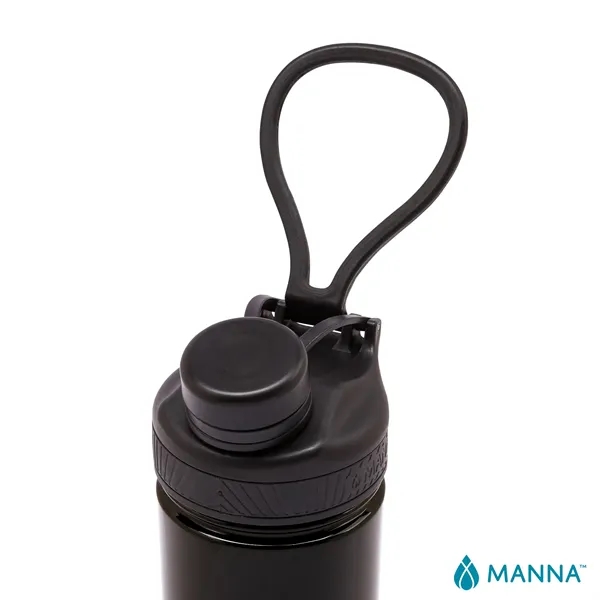 3.62" x 8.75" x 3" Manna™ 18-ounce double wall stainless steel... from ASI 67866 Logomark/Valumark