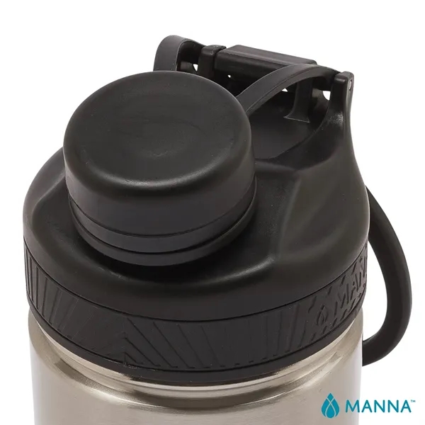 3.62" x 8.75" x 3" Manna™ 18-ounce double wall stainless steel... from ASI 67866 Logomark/Valumark
