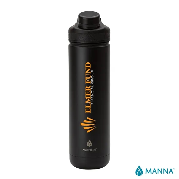 3.62" x 11.25" x 3" Manna™ 26 ounce powder-coated steel double-wall... from ASI 67866 Logomark/Valumark