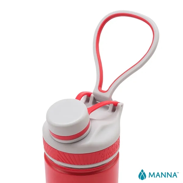 3.62" x 11.25" x 3" Manna™ 26 ounce powder-coated steel double-wall... from ASI 67866 Logomark/Valumark