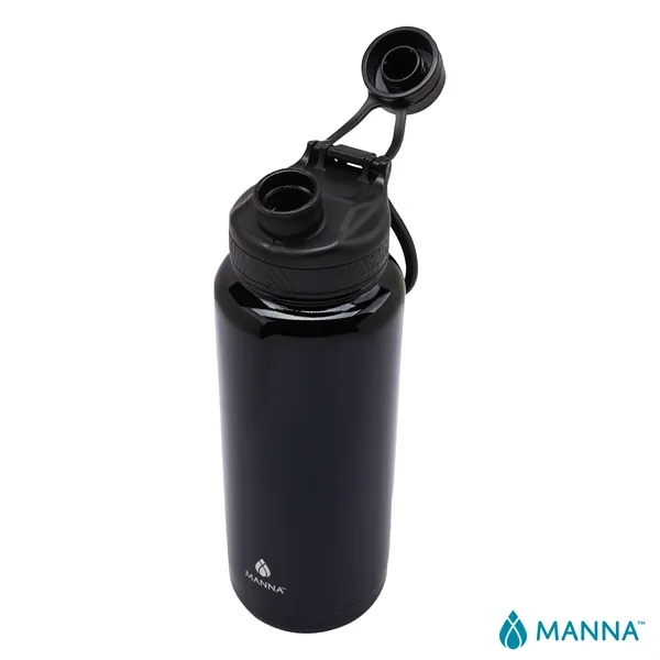 3.81" x 11.25" x 3.81" Manna™ 40-ounce double wall stainless steel... from ASI 67866 Logomark/Valumark