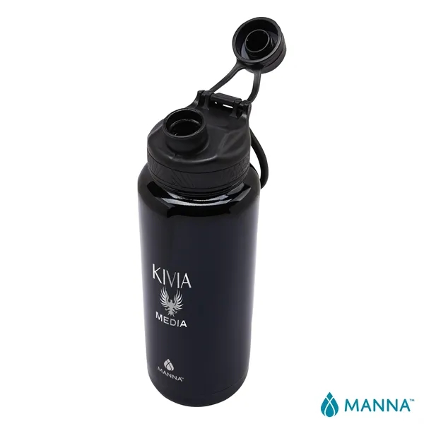 3.81" x 11.25" x 3.81" Manna™ 40-ounce double wall stainless steel... from ASI 67866 Logomark/Valumark