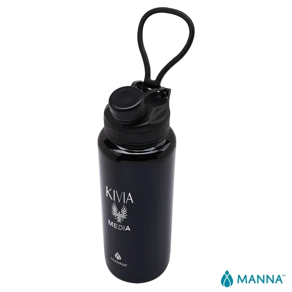 3.81" x 11.25" x 3.81" Manna™ 40-ounce double wall stainless steel... from ASI 67866 Logomark/Valumark