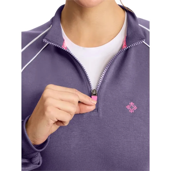 Med Couture - MC AMP - Women's 2-Pocket Scuba Half-Zip Ja...... from ASI 86018 Scrub Authority