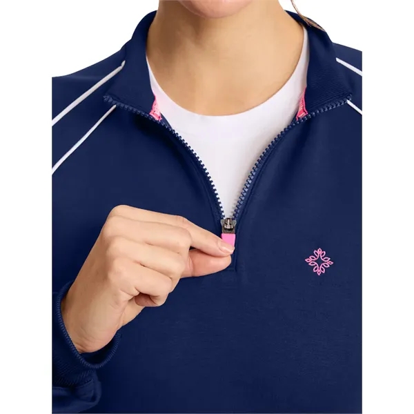 Med Couture - MC AMP - Women's 2-Pocket Scuba Half-Zip Ja...... from ASI 86018 Scrub Authority