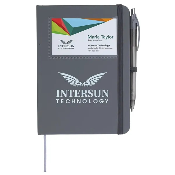 Value Card Pocket Notebook with Element Slim Pen... from ASI 40480 Koozie Group