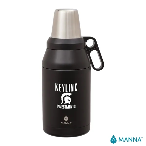 5" x 13.69" x 5" Manna™ double-wall stainless steel 64-ounce growler... from ASI 67866 Logomark/Valumark