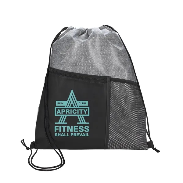 Heathered RPET Non-Woven Drawstring Backpack... from ASI 40480 Koozie Group
