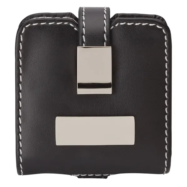 0.75" x 2.75" x 2.5" Voyage series travel alarm clock; includes... from ASI 67866 Logomark/Valumark