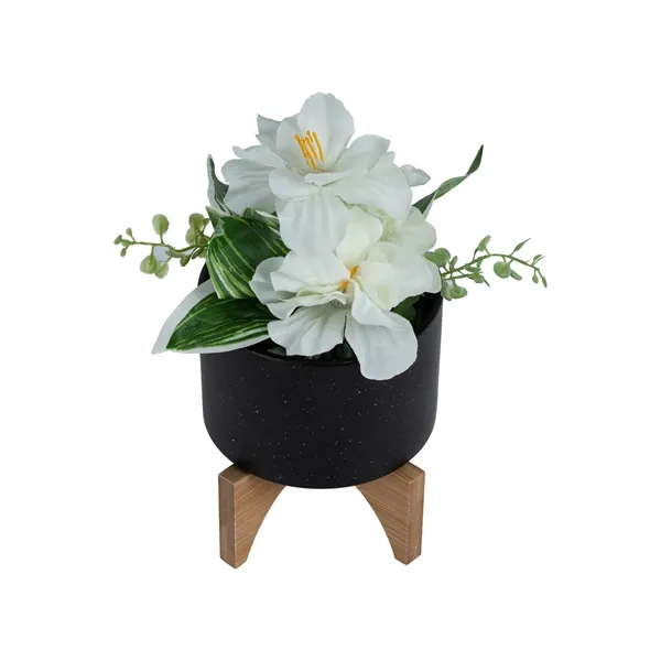 Saratoga Ceramic Flower Pot... from ASI 67866 Logomark/Valumark