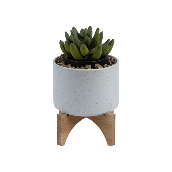 Saratoga Ceramic Flower Pot... from ASI 67866 Logomark/Valumark
