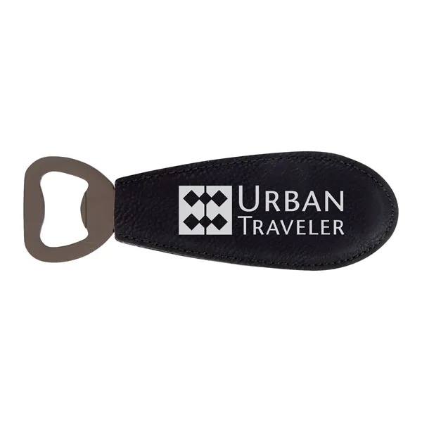 Wallace Leatherette Bottle Opener... from ASI 67866 Logomark/Valumark